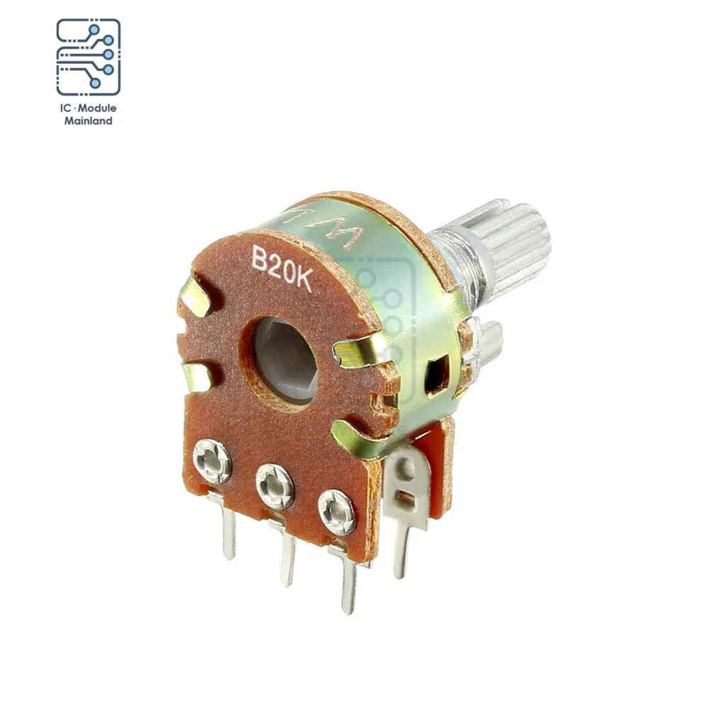 Potentiometer WH148 1K 5K 10K 50K 100K 500K 1M Ohm 15mm 3Pin Linear Taper Rotary Potentiometer Resistor Arduino 5Pcs/lot Multiturn Potentiometer Linear Potentiometer Rotary Potentiometer Potentiometer Kit Adjustable Resistor Electronic Components
