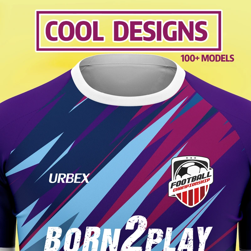 

URBEX Creative Soccer Jersey Customized Football Shirt 2020/21 Kids Men Custom Football Team Personalize Child Boy Kit Uniform