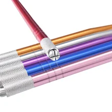 1 шт. микроблейдинг ручка тату бровей Перманентный макияж ручные инструменты микроблейдинг держатель из нержавеющей стали ручная Татуировка ручка