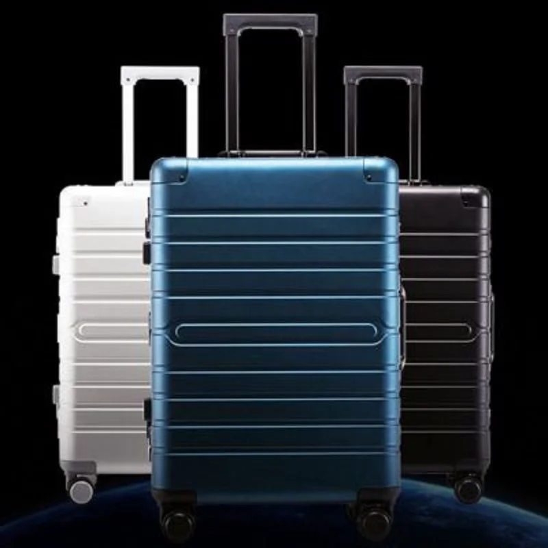 

100% aluminum material, technology and fashion, high quality 20/24/28 size Luggage Spinner brand Travel Suitcase