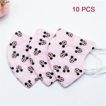 

For 3-9 Years Old Kid 10 PCS Disney Kid Masks PM 2.5 Mickey Dinosaur Pattern Anti-dust Children Face Mouth Muffle Mask for Boy