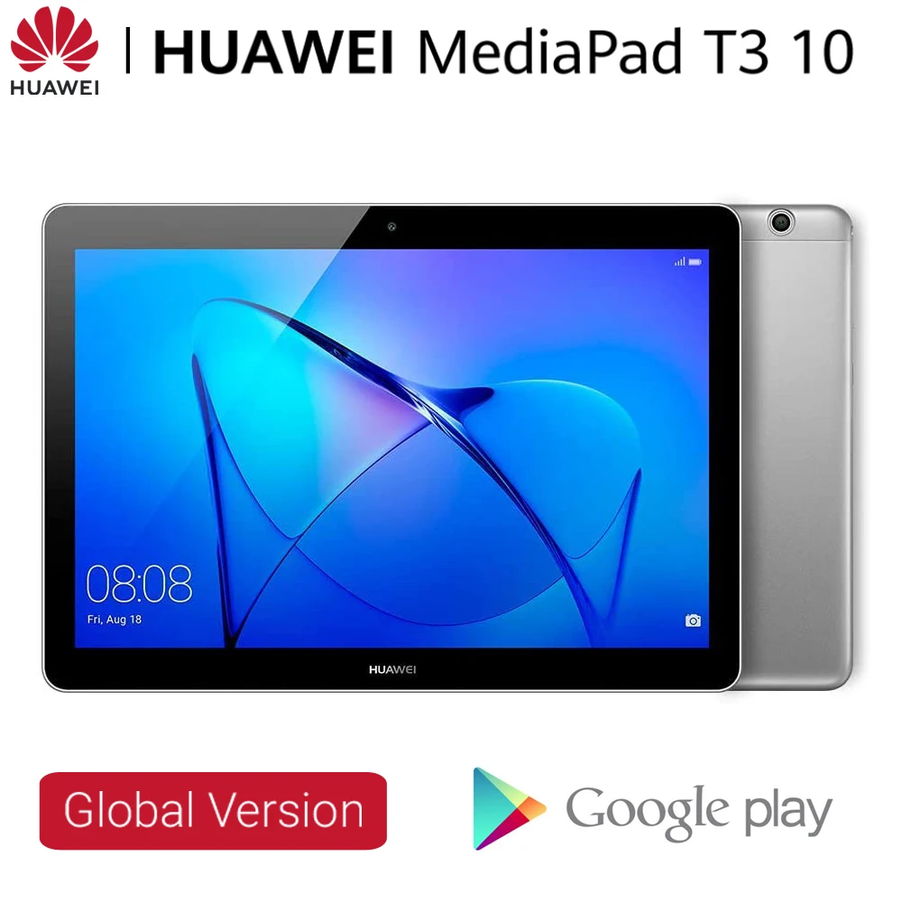 HUAWEI Mediapad T3 10 Tablet PC 32GB 9,6 IPS pantalla CPU Qualcomm Quad Core 4800 mAh batería Google Play instalado