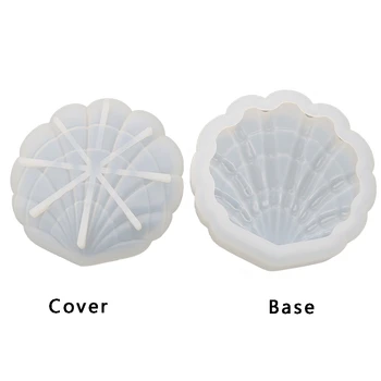

1 sets Shell Storage Box Shape Mold DIY Jewelry Making Crystal Epoxy Resin Mold Decoration for Resin Tools