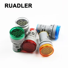 Luz indicadora do medidor de frequência do medidor da eletricidade hertz da indicação digital verificador combinado vermelho 0-99 hz azul branco verde