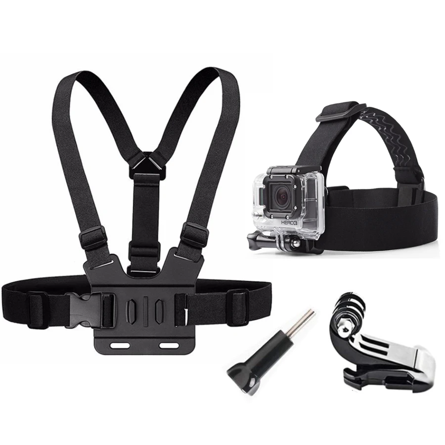 Нагрудный головной ремень крепление для Gopro Hero 5 4 комплект аксессуаров SJCAM SJ4000