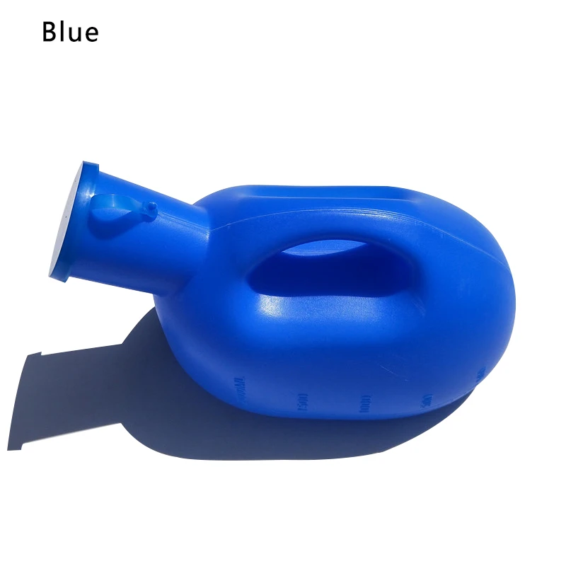 2000 мл пластиковый Мужской писсуар с крышкой, срочный писсуар, бутылка с крышкой, мужской пластиковый писсуар, дорожный автомобильный Туалет - Цвет: Синий