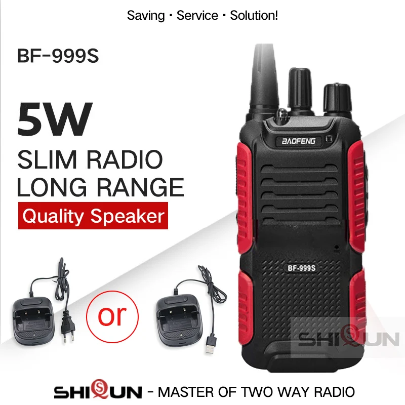 Горячая Baofeng bf-999s Plus Walkies Uhf band военный уровень двухстороннее радио 999S(2) для безопасности, отеля, ветчины BF999s обновление 888s 5W