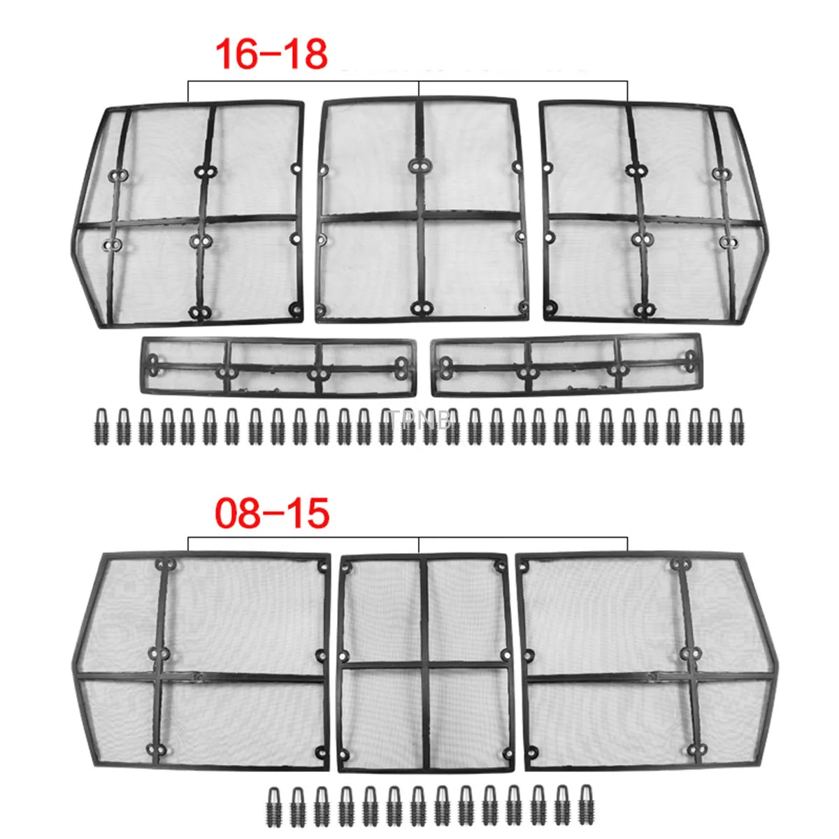 Передняя решетка для автомобиля москитная сетка Toyota Land Cruiser 200 LC200 Fj200 2008 2009 2010 2011
