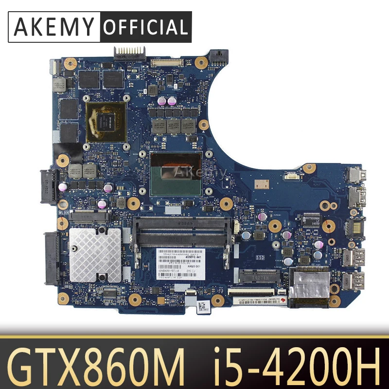 Akemy N551JM материнская плата для ноутбука ASUS G551JM N551JW N551J N551 тест оригинальная I5 4200H