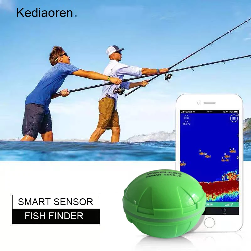 WirelessBluetoothSonarEchoSounderFishingFinder50M164Feet