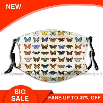 

Butterfly Mouth Face Mask Butterflies Of North America Facial Mask Polyester Beautiful Adult Mask