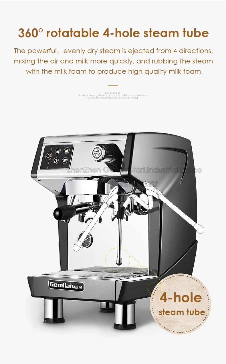 CRM3200D Эспрессо кофемашина 120 чашки/ч коммерческий кофейный чайник полуавтоматический двойной Котел Кофемашина