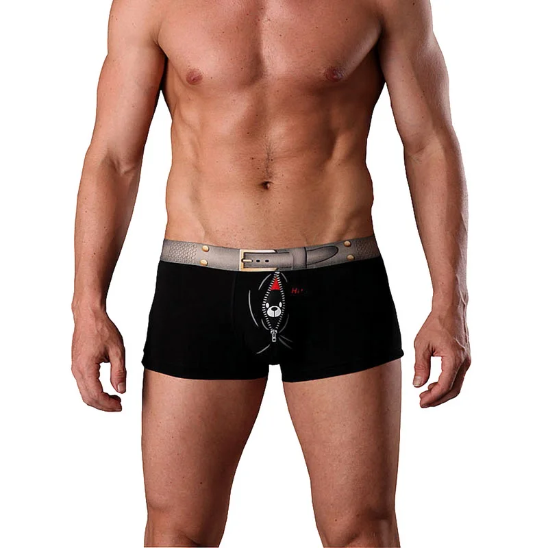 2020 Brand New Mens Underwear Boxer Cotton Hombre Boxershorts Men Boxers Sexy Male Underpants Printed Cartoon Size M-3XL