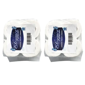 

8 Rolls of Toilet Paper Large Capacity Paper Towels Bathroom Soft White 8 Kitchen Soft Paper Towels