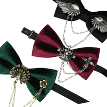 Мужской модный мужской черный галстук-бабочка для свадьбы, свадебное платье, студенческий маленький галстук-бабочка, жених, Лучший человек, ведущий, личность