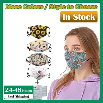 

Funny Animal Printed Breathable Reusable Mask with Replaceable Filter Gasket PM2.5 Activated Carbon Air Filtration Mask In Stock