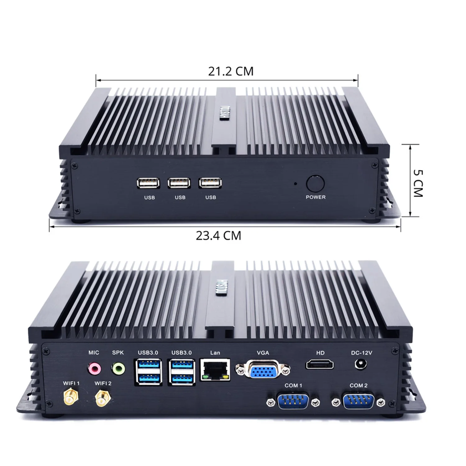 Безвентиляторный промышленный мини компьютер i5 7200U i3 5005U 7100U с 2 RS232 COM VGA HD|Мини ПК| |