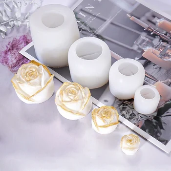 

1PCS DIY Epoxy Resin Rose Flower Craft Jewelry Making 3D Flower Shape Silicon Mold