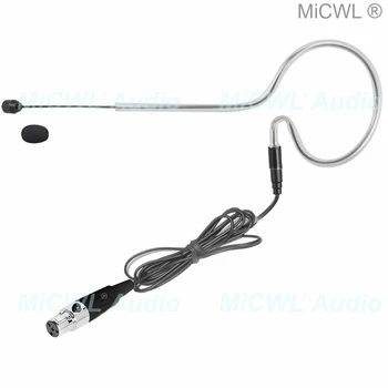 

MiCWL Black Single ear Headset Microphone for Shure TA4F BLX SR ULX SLX UR4D UR PGX QLX Wireless Head earset Microphones SE02
