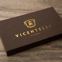 600 г кофейная цветная бумажная визитная карточка с золотым печатным логотипом, тиснение голубыми карточками