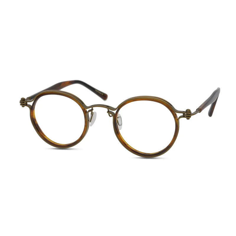 

New Style Pure Titanium Retro Fashion Round Frame Myopia Glasses Frame Men and Women Models Optical Glasses Frame Glasses Frame