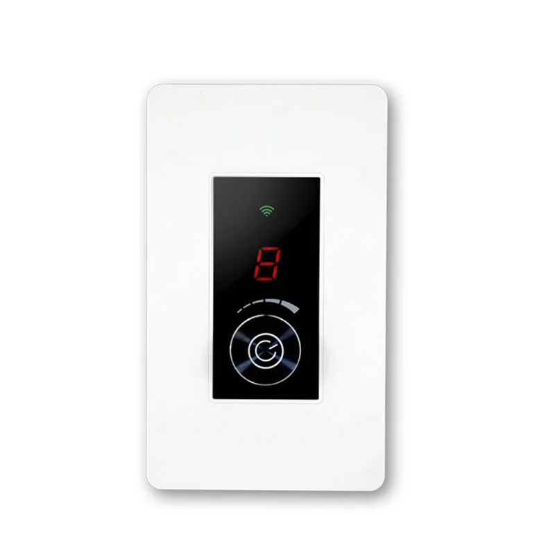 ZigBee Dimmer Light Switch Knob Smart Wall Switch Toughened Glass Panel 118 AU/US Standard Work with Tuya Google Home Alexa