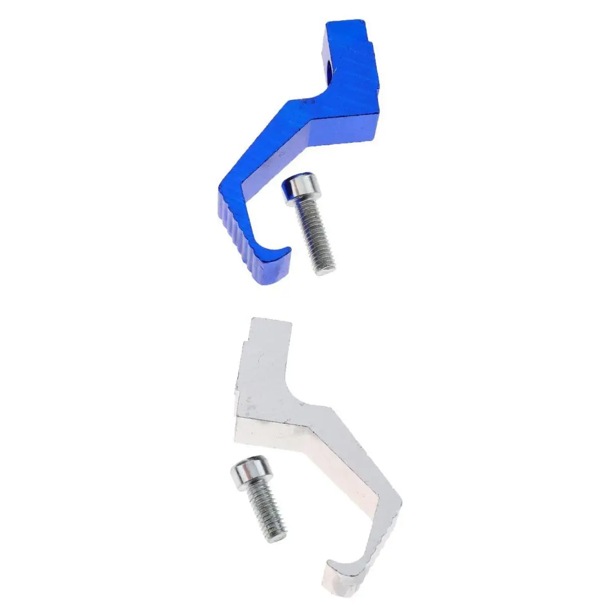 MagiDeal Motorcycle Helmet Hook Wall Mount Display Rack Hanger White & Blue