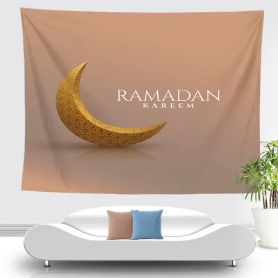 

Arabic Islamic Eid Al-Fitrana Tapestry Decorative Tarpaulin Tapestry Gift Home Decoration New Wall Decoration Clothing Tapestry