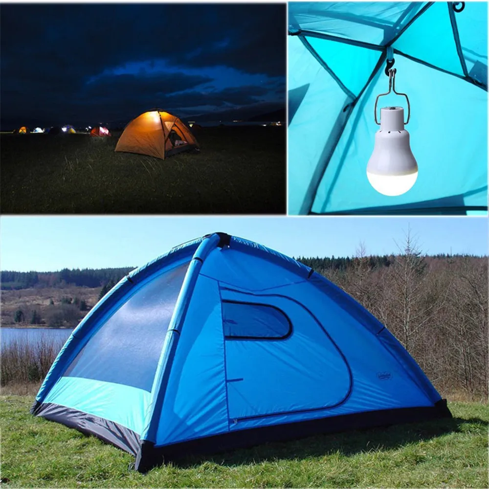 

Portable LED Solar Lamp Charged Solar Energy Light Panel Powered Emergency Bulb For Outdoor Garden Camping Tent Fishing torch