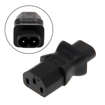 

IEC 320 C13 3-Pin Female To C8 2-Pin Male Straight Power Plug Converter Adapter