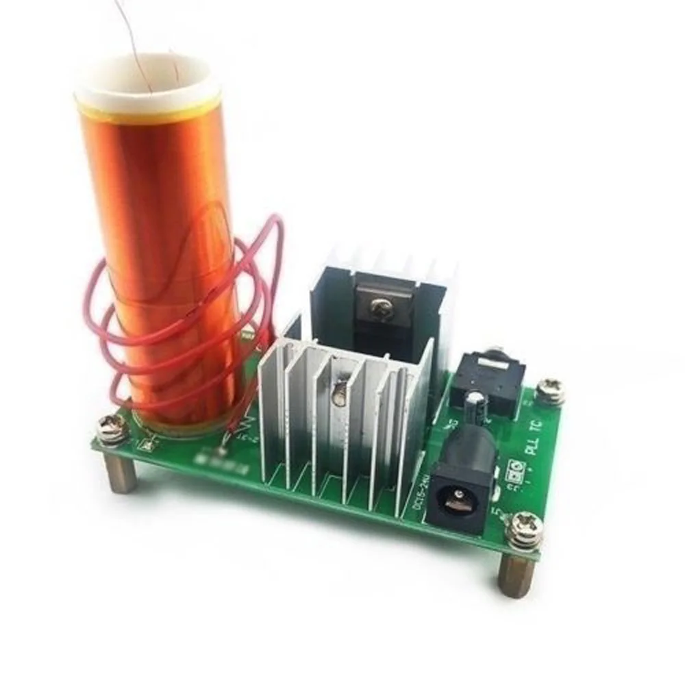 

High Quality Kit Tesla Coil Kit 2A 15W DIY DC15-24V 3.5mm Power Mini Plasma Electronics Kit New DIY Tesla coil Kit