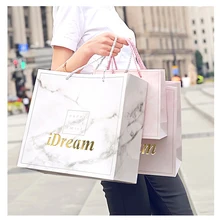 Розовый ананас бумажная хозяйственная сумка, роскошный заказной Печатный бумажный подарочный пакет с ручкой