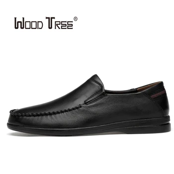 

WOODTREE fashion driving shoes loafers men's plus size shoes men spring and autumn casual breathable business pea shoes men