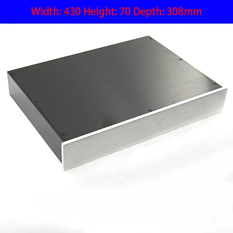 Kyyslb 430*70*308 All Aluminum Amplifier Chassis Box Diy Enclosure