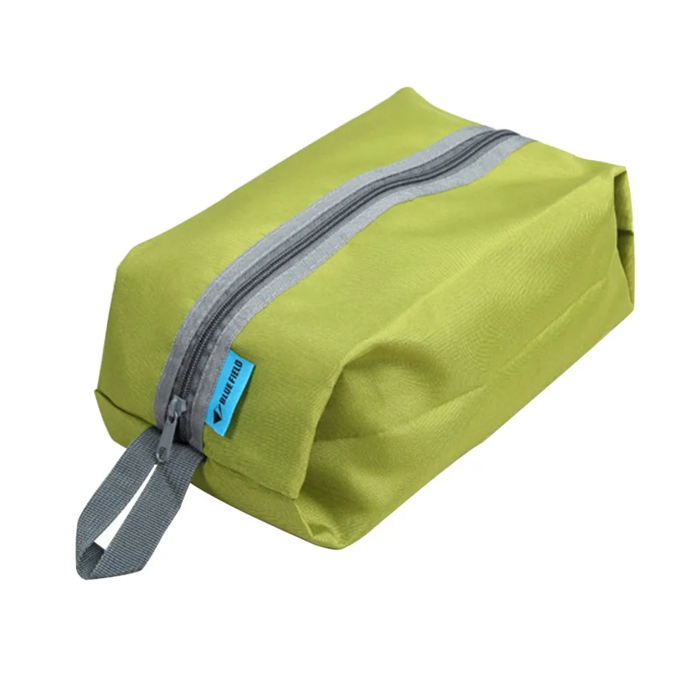 Портативный нейлоновый водонепроницаемый дорожный мешок для обуви складной чехол пляжная сумка для хранения Пылезащитный портативный замок на молнии сумки органайзер для обуви - Цвет: Green