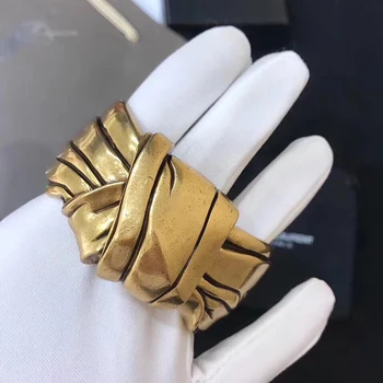 

New Vintage Gold Color Bowknot Design Jewelry Knot Bracelet Vintage Bangle Big Cuff Bracelet Hot Brand Jewelry Fashion Bracelet