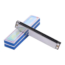 

Professional Metal 24 Holes Harmonica Key C Mouth Organ For Beginners Silver Tremolo Mouth Organ For Beginner Lover Gift
