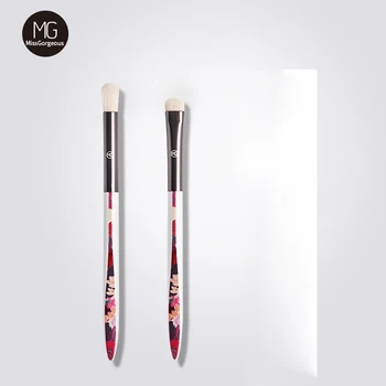 

Miss Gorgeous 2pcs Makeup Brushes Set Print Cosmetic Eye Shadow Blooming Brush Beauty Make Up Tools Polymer Nano Wool Technology