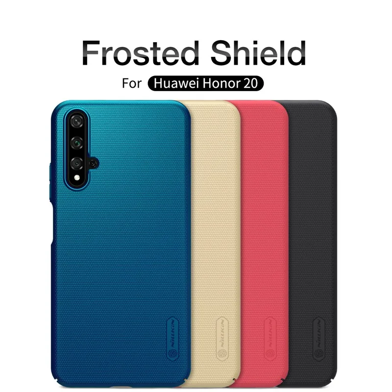 

for huawei Honor 20 case rugged cover, Nillkin shockproof case for huawei Honor 20 mobile phone frosted shield