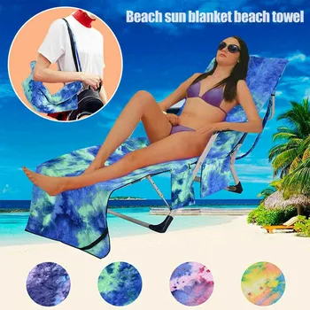 

Multi-Functional Lazy Lounger Beach Towel Lazy Quick Drying Beach Lounge Chair Cover Towel Bag Sun Lounger Mate Holiday Garden