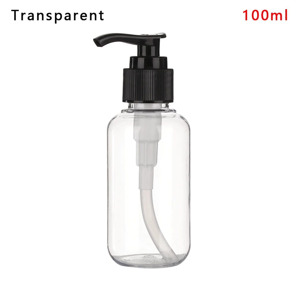 100/200/300 ml прозрачный пены бутылка для жидкого мыла, пена розлива точек шампунь лосьона гель для душа бутылки для лосьона - Цвет: 100ml	Transparent