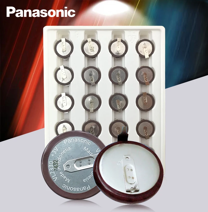 10 шт. Panasonic оригинальный VL2330/HFN 3 в 50 мАч 180 градусов перезаряжаемая батарея
