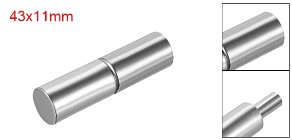 43x11mm 1set uxcell Length 32mm 37mm 40mm 60mmHome Gate Door Window Part Male To Female Hinge Pin Stainless Steel - Цвет: 43x11mm 1set