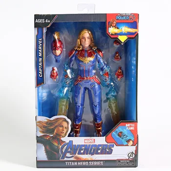

Titan Hero Series Power FX Captain Marvel Carol Danvers PVC Figure Collectible Model Toy