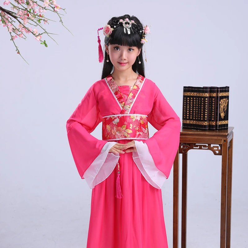 Hanfu/Детский костюм для девочек в древнем китайском стиле сказочной принцессы