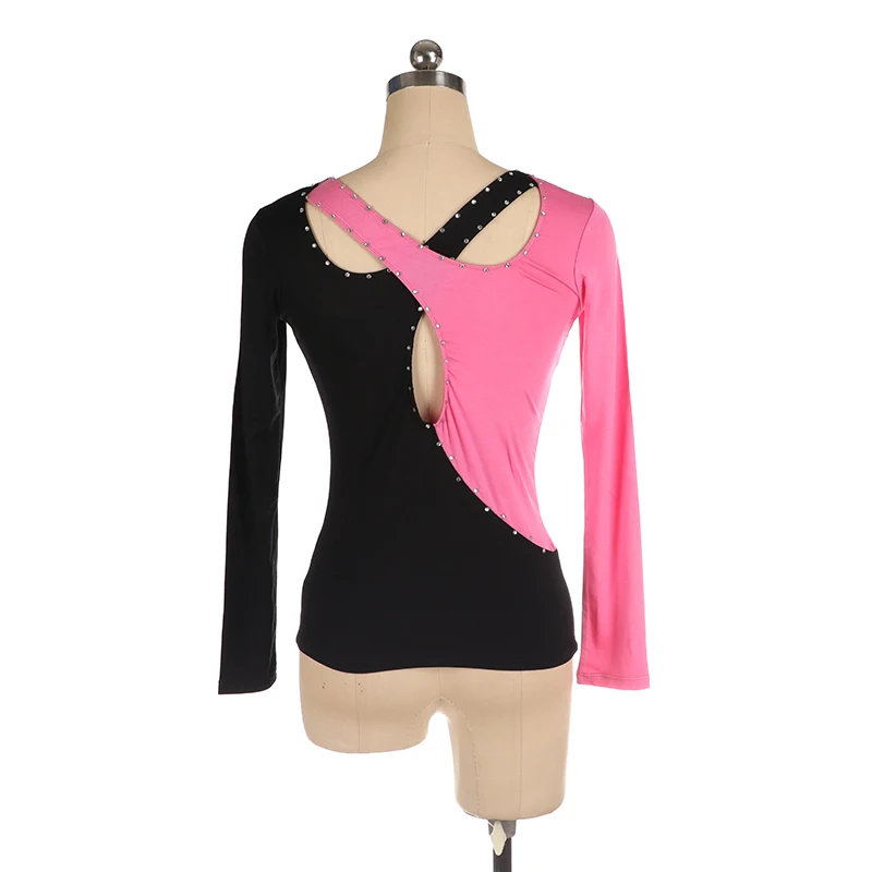 Figure Skating T-Shirt Girls Women'S Top Adult Training Competition Patinaje Skating Modal Fabric Gymnastics Suit