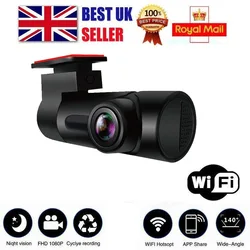 Mini caméra de tableau de bord caché pour voiture, 1080p Full HD, DVR, WiFi, 170 degrés, sans fil, téléphone portable, interconnexion, enregistreur automatique 
