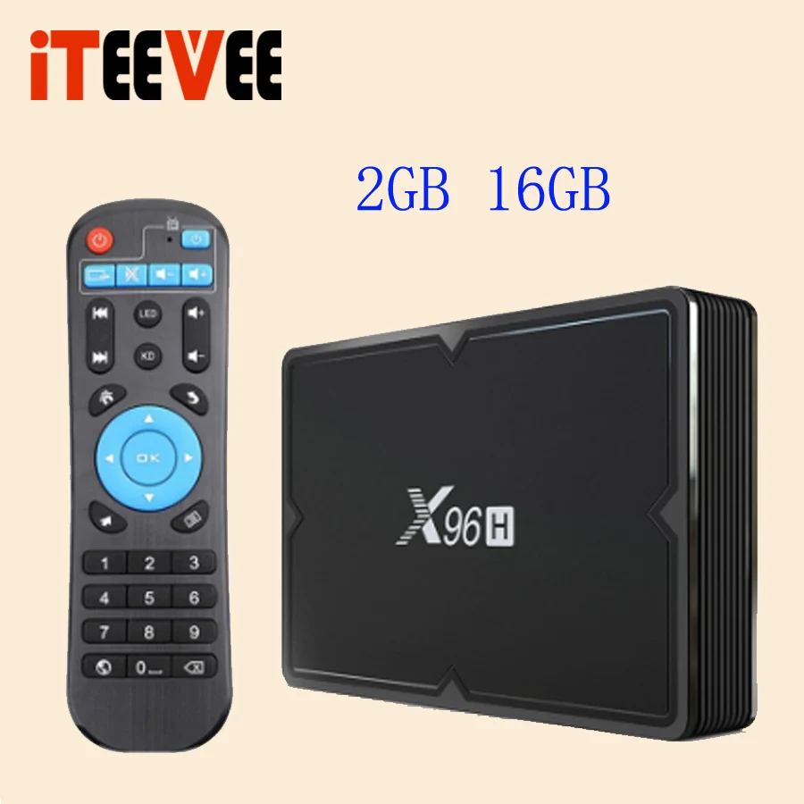 2GB 16GB X96H новая ТВ-приставка 2 Гб 16 Гб 6 к набор смарт-приставки 4 Гб+ 32 ГБ/64 Гб двойной Wi-Fi Bluetooth Smart tv Box Android 9,0 - Цвет: 2GB 16GB