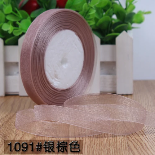 Elegant 45m Organza Satin Ribbon Roll for DIY Crafting and Gift Decoration