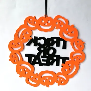 

Halloween Pumpkin Skull Hanging Banners Trick or Treat Printing Hanger Ornament Door Wall Hanging Party Halloween Decoration